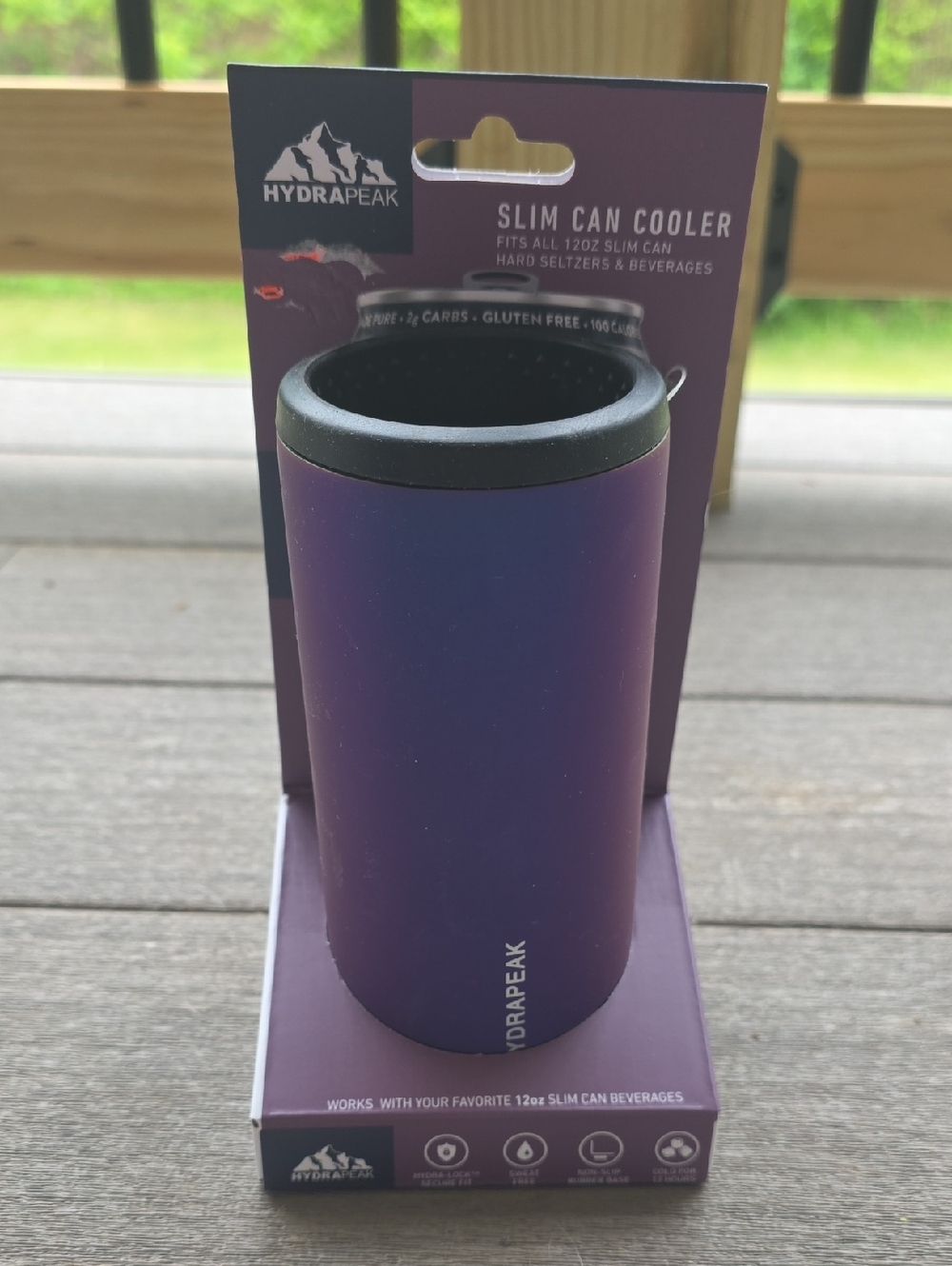 New Hydrapeak Slim Can Cooler - Purple